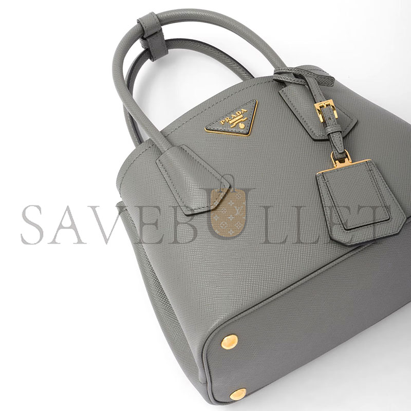 PRADA SMALL PRADA DOUBLE SAFFIANO LEATHER BAG 1BG443 01 (25*18.5*12.5cm) PRADA SMALL PRADA DOUBLE SAFFIANO LEATHER BAG 1BG443 01 (25*18.5*12.5cm)